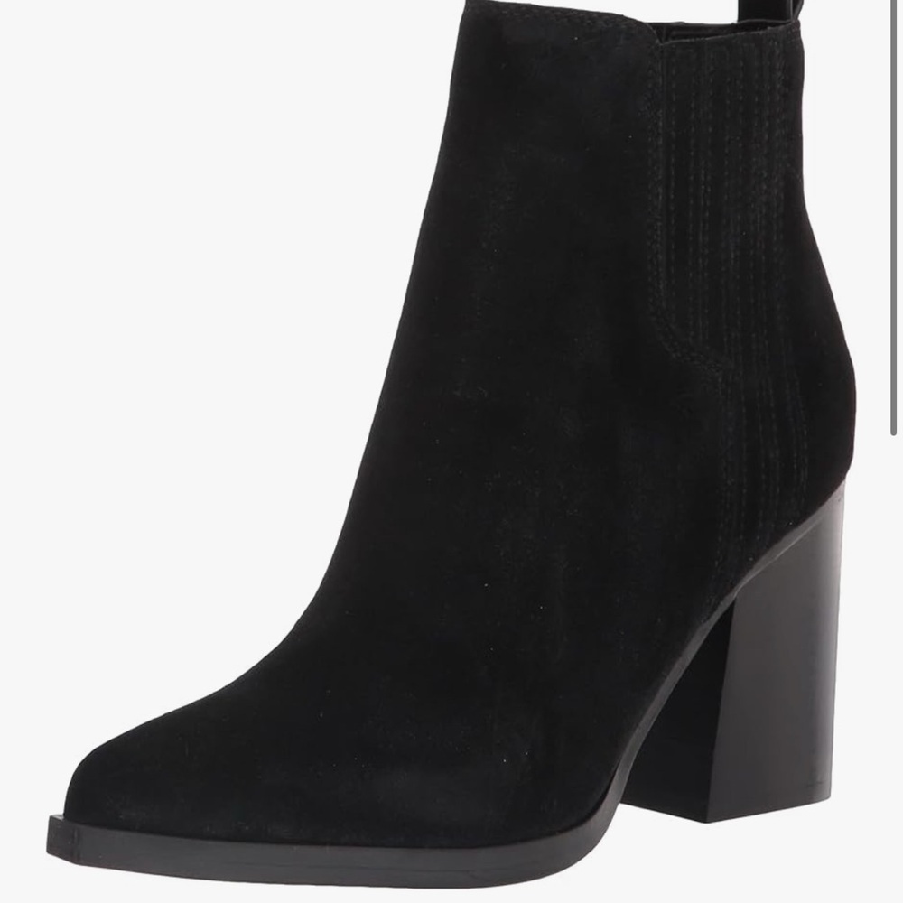Marc FISHER Black Suede Ankle Boots